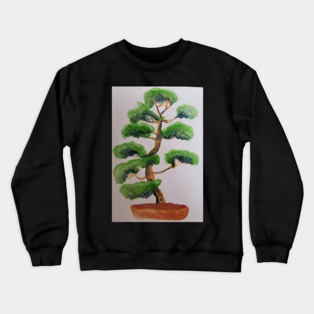 Bonsai Crewneck Sweatshirt by teenamarie23art